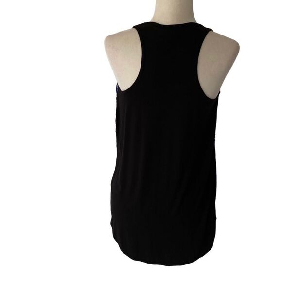 Vince Camuto Black Blue Sequin Tank SZ M - Picture 2 of 13